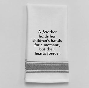 Tea towel - Mother holds her Children's Hands
