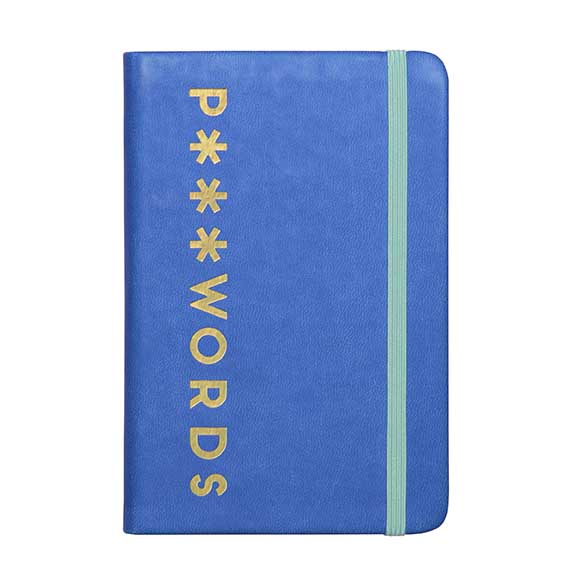 Password Book - Blue and Gold