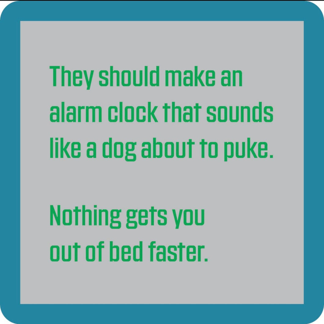 Funny Coasters _ Alarm Clock