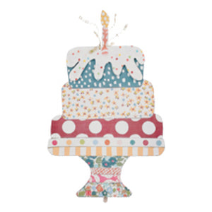 Birthday Cake Wooden Topper