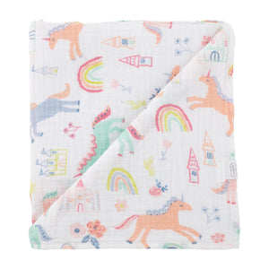 Baby Girl Swaddle Blanket - Unicorn