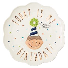 Birthday Boy Candle Plate