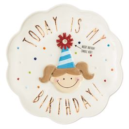 Birthday Girl Candle Plate