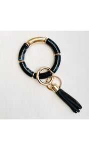 Bangle Wristlet Key Ring - Black