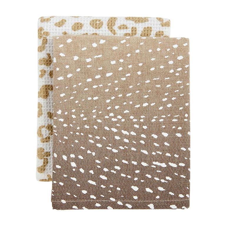 Fawn / Zebra towel set
